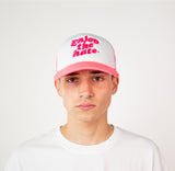 "ENJOY THE HATE" TRUCKER CAP PINK
