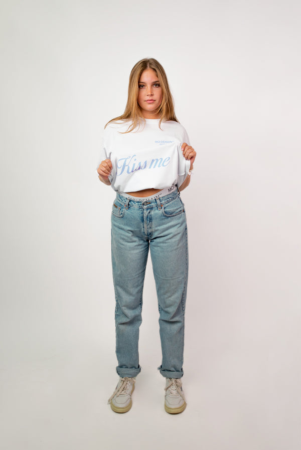 KISS ME SHIRT BLUE