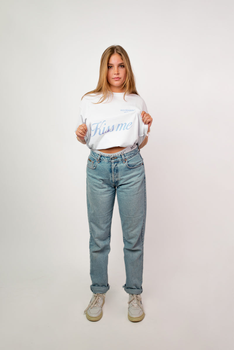 KISS ME SHIRT BLUE