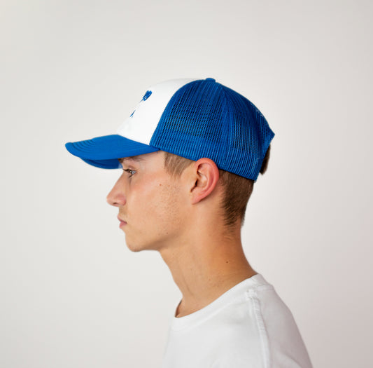 "ENJOY THE HATE" TRUCKER CAP BLUE